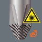 Набор отверток из нержавеющей стали, 6 предметов (SL, POZIDRIV), серия 3334/3355/6, пр-во Wera (WE-032061) - Твердость профиля после обработки лазером составляет до 1000 HV