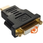 Переходник штекер HDMI - гнездо DVI-D, пр-во Rexant (17-6807) - 