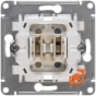Механизм кнопки 10АХ, белый, Glossa, пр-во Schneider Electric (GSL000115) - Вид механизма без лицевой панели спереди