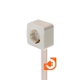 Арочный кабельный канал 20х12х2000мм, кремовый, серия MultiSet, пр-во Systeme Electric (IMT20120BE) - 