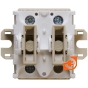 Блок влагозащищенный (Выключатель 2 кл. + Розетка 2К+З с защитными шторками), IP44, белый, серия Этюд, пр-во Schneider Electric (BPA16-242B) - Вид механизма выключателя спереди