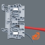 Насадка диэлектрическая сменная крестовая Kraftform Kompakt # 1 х 154 мм, серия 65 iS PZ/S, пр-во Wera (WE-003447) - Зауженный конец с защитной изоляцией, благодаря чему возможны доступ к глубоко посаженным винтам