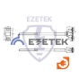 Держатель круглого проводника 8-10 мм, для деревянного фасада, оцинкованная сталь, пр-во Ezetek (90023 (к90021+гш_М8+ш-ш_М8х180)) - 
