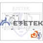 Колодец заземления контрольно-измерительный 200х200х200 мм, пластик, пр-во Ezetek (88203) - Размеры