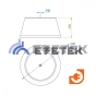 Бетонное основание для молниеприёмника 16 мм, диаметр 350 мм, высота 150 мм, масса 28 кг, пр-во Ezetek (58001) - 