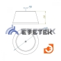 Бетонное основание для молниеприёмника 16 мм, диаметр 400 мм, высота 200 мм, масса 40 кг, пр-во Ezetek (76730) - 