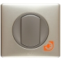 Комплект одинарной кнопки, титан, Celiane, пр-во Legrand (к067032+068301+080251) - С рамкой, цвет титан