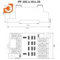 Основание для крепления на DIN-рейку промежуточных реле типа ПР-102-4-10A, серия РР-102, пр-во DEKraft (Systeme Electric) (23960DEK / РР-102-4-10А-20) - 