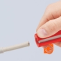 Стриппер для круглого кабеля Ø 8,0 - 13,0 мм, длина 125 мм, пр-во Knipex (KN-1685125SB) - 
