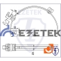 Держатель круглого проводника 6-8 мм для конька коричневый, оцинкованная сталь, пр-во Ezetek (91031) - 