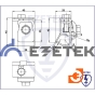 Держатель круглого проводника 8-10 мм для желоба водостока, оцинк, оцинкованная сталь, пр-во Ezetek (91081) - 