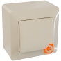 Коробка для накладного монтажа 1 пост, бежевый, Glossa, пр-во Schneider Electric (GSL000200) - С механизмом выключателя и рамкой