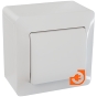 Коробка для накладного монтажа 1 пост, Glossa, белый, пр-во Schneider Electric (GSL000100) - С механизмом выключателя и рамкой