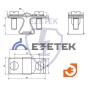 Держатель круглого проводника 8-10 мм, медь, пр-во Ezetek (90020) - 