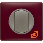 Рамка 1 пост, цвет перкаль бордо, серия Celiane, пр-во Legrand (066751) - С механизмом выключателя